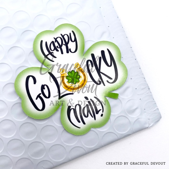 Happy Go Lucky Mail! -2" (inches) Sticker (96ct.)[GD138-96] - Picture 3 of 4